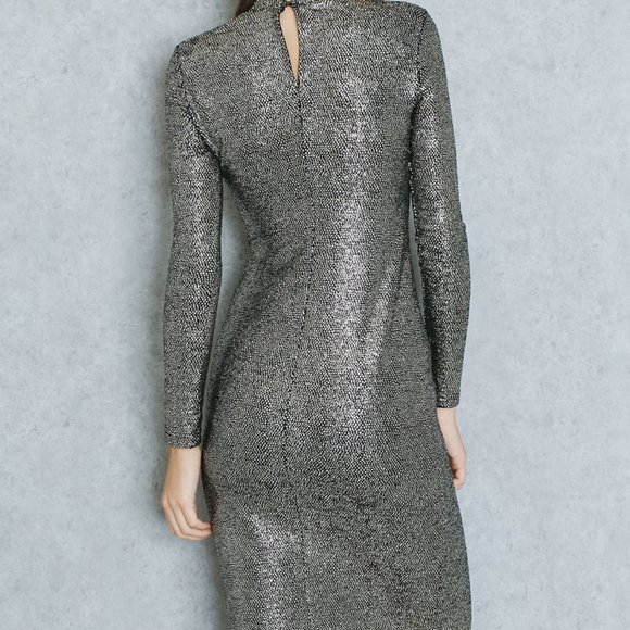 Topshop Metallic Dress - Picture 4 of 7